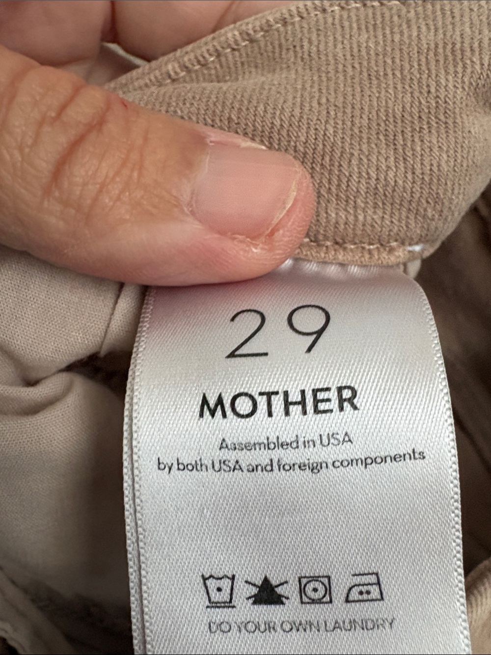 MOTHER Skinny Jeans in Light Taupe - Picture 3 of 12